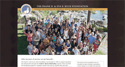 Desktop Screenshot of buckfoundation.org